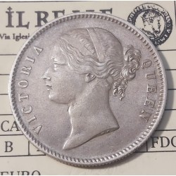 INDIA 1840 REGINA VITTORIA RUPIA II TIPO